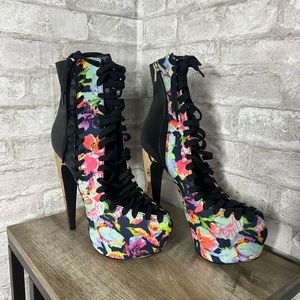 Stay High Multicolor Metal Heel